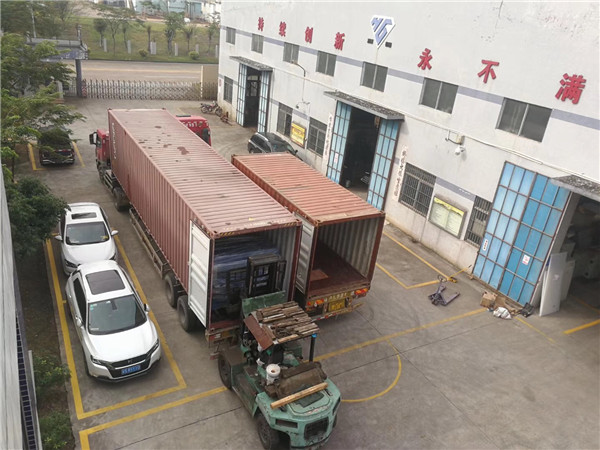 8 big cutting machines, 2 containers ship to India