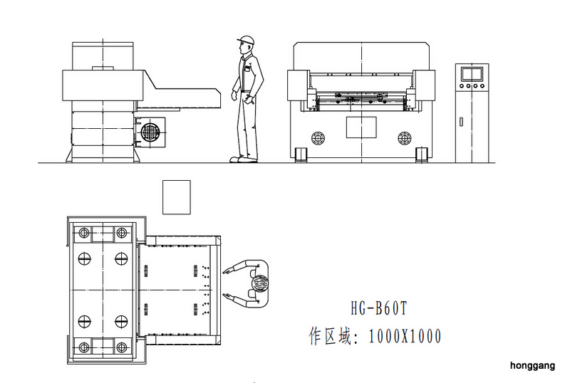 hydraulic blister die cutting machine-single side