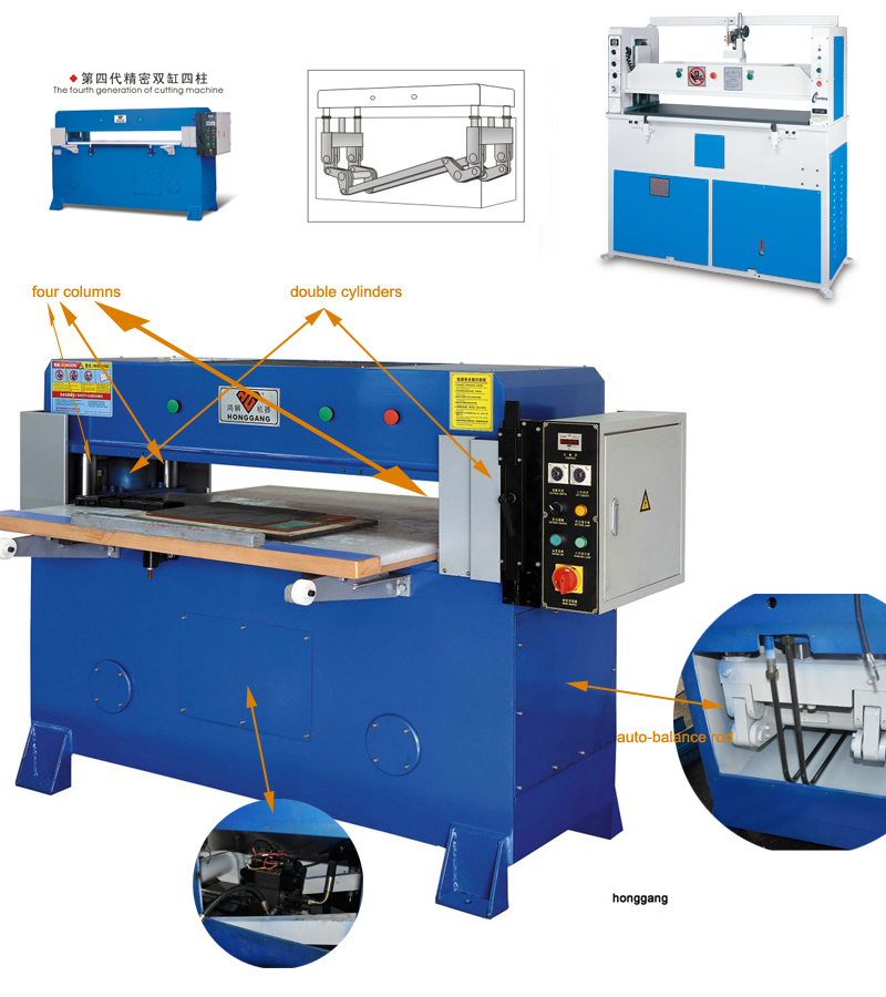 precision auto balance hydraulic cutting machine 