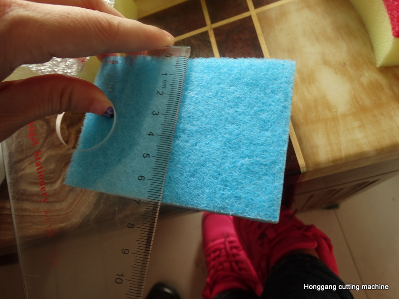 28-HG cleaning sponge cutting sample
