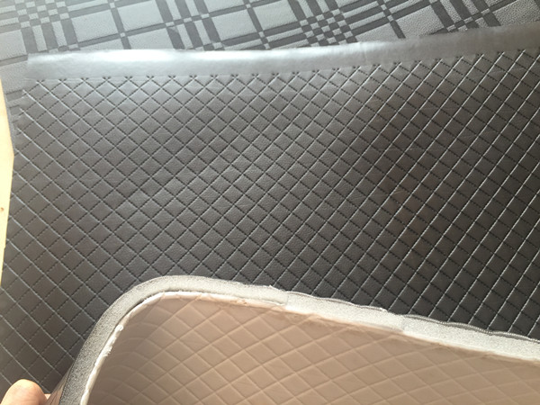 car interior foam pu leather embossing samples
