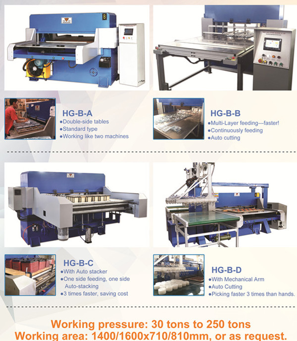 auto mechanical picking arm cutting press for plastic blister packaging