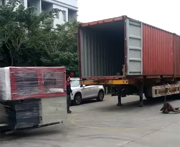 Receding head cutting press machine ship to Spain