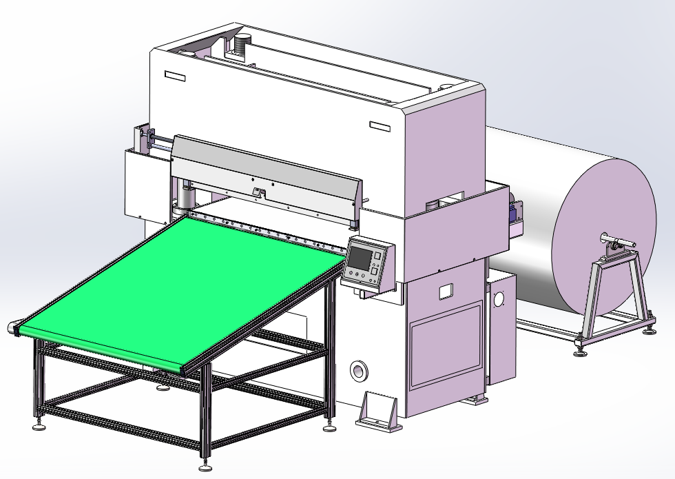Automatic Heat sealed diecut/converting machine for 3M thinsulate insulation material
