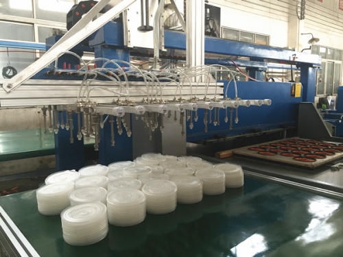 auto mechanical picking arm cutting press for plastic blister packaging