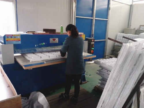 plastic blister packaging manual die cutting press