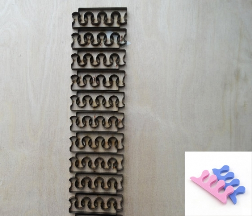 foam Toe Separators die cutting machine