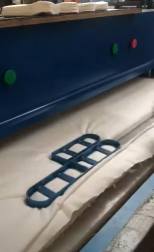 fabric cutting press machine