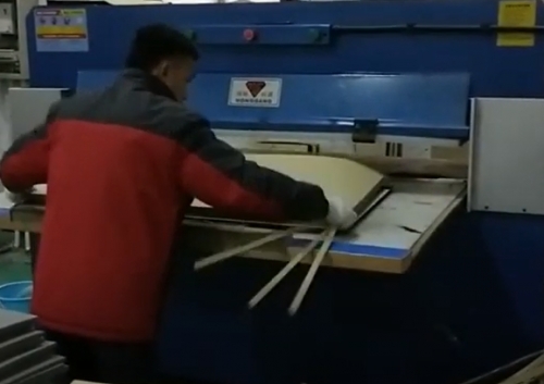 Adhesive insulator foam die cutting machine