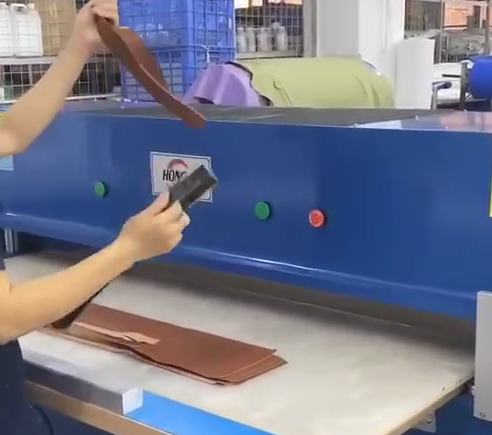 HG-A30T Leather shoulder strap die cutting machine