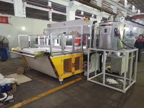 Travel head cutting press with Wasting Hole Pieces Sucker