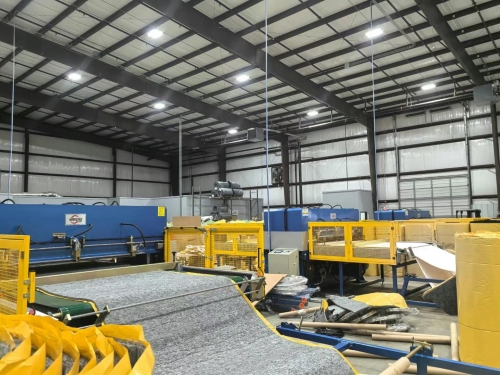 Sound Proof PET-SK Fleece Trimming machine in Mexico HG-B200T 2000x1000mm