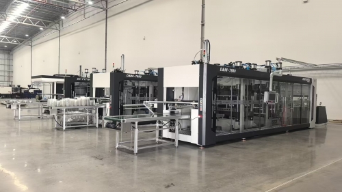 DM7880 Large size Full auto 3-station Pressure&Vaccum forming Machine