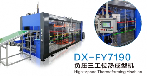 Full Servo Vaccum Forming 3-station Full Auto Thermoforming Machine